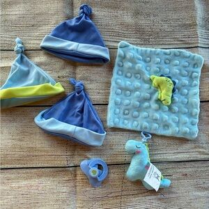 Blue and Yellow baby doll Accessory Set